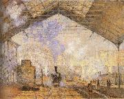 Claude Monet Railway station Sweden oil painting reproduction